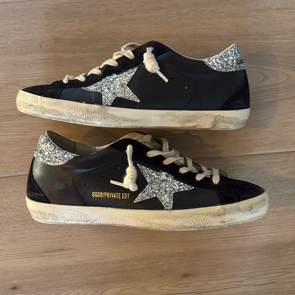 Golden goose black and silver